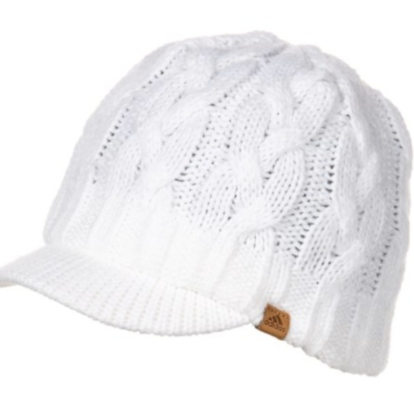 Crystal Cable Knit Brimmer Beanie 